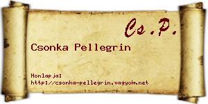 Csonka Pellegrin névjegykártya
